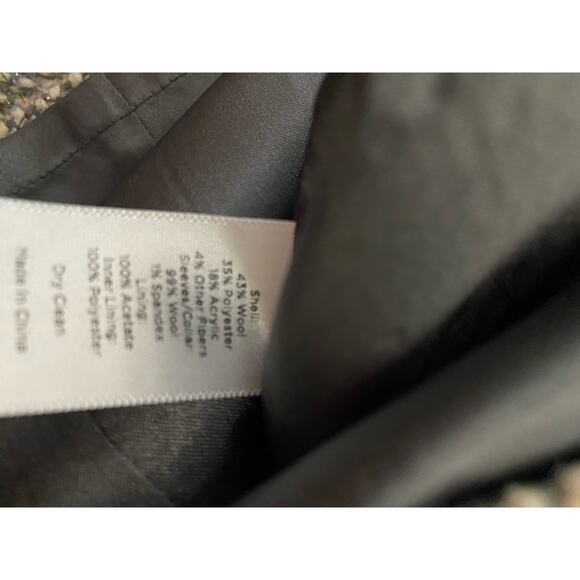 Talbots Sheath Dress 12P Tweed Style Tans Neutrals Lined Knee Length 1/4 Sleeve - Picture 13 of 14